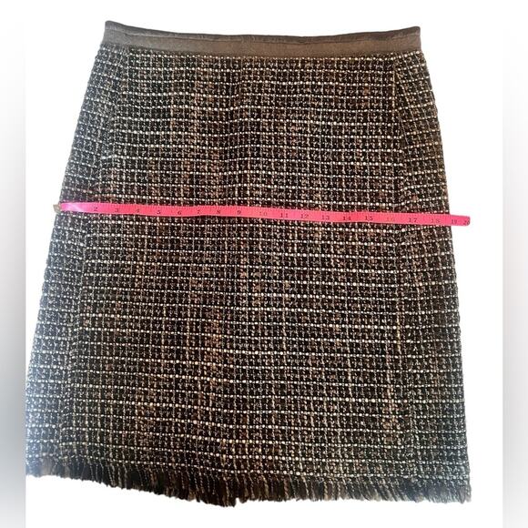 S’ MaxMara Brown Tweed Knee Length Skirt - Medium 8/10 (see measurements) - Picture 8 of 9